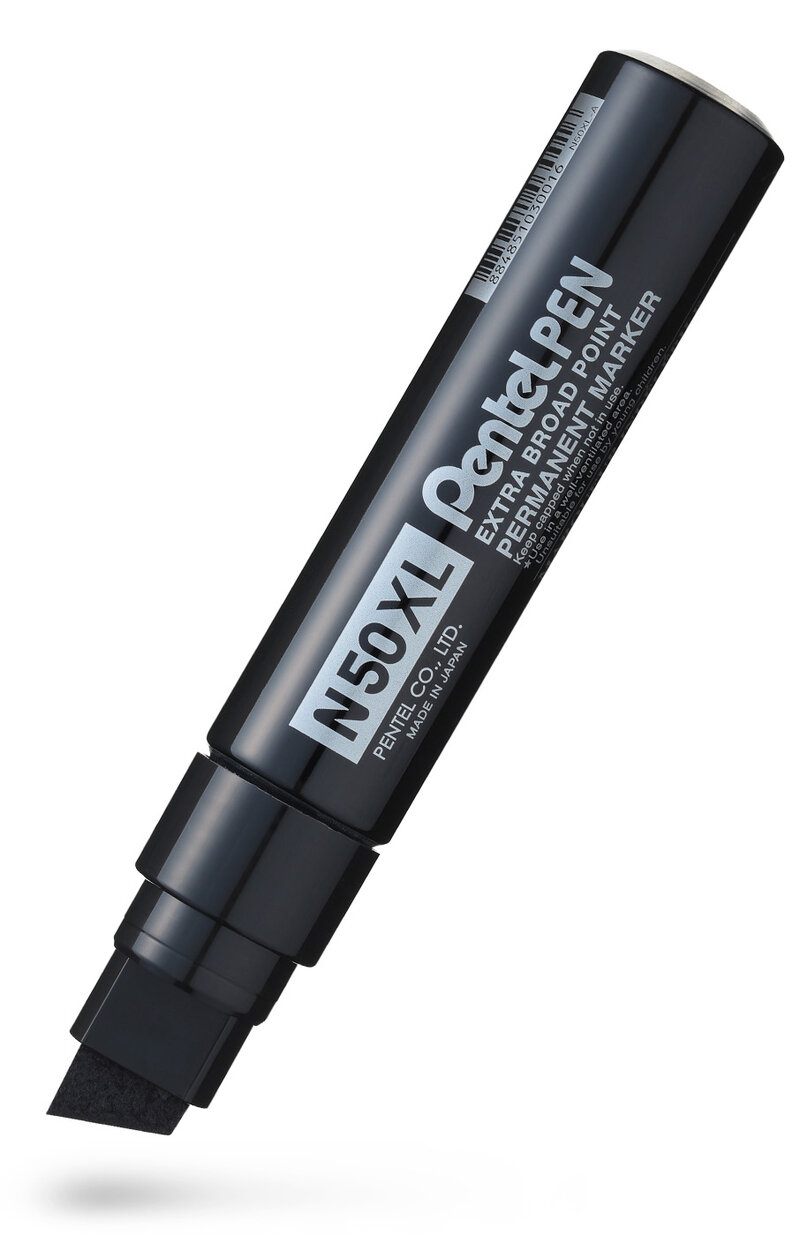 Märkpenna perm. PENTEL N50XL sned svart