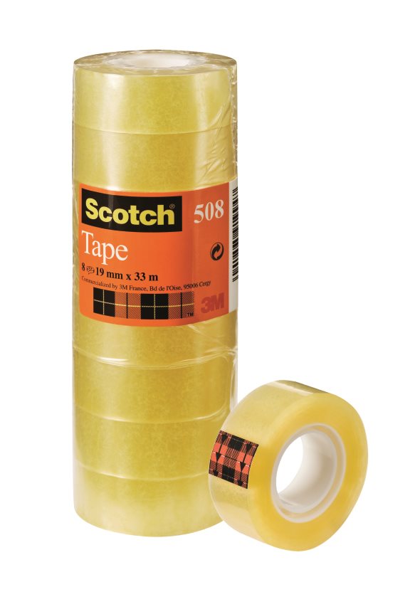 Tejp Scotch 508, 33 m x 19 mm transparent