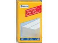 Frankeringsetikett 163x43 mm 500/FP