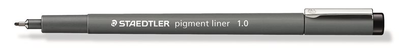 Fineliner pigment liner 1,0mm svart