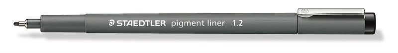 Fineliner pigment liner 1,2mm svart