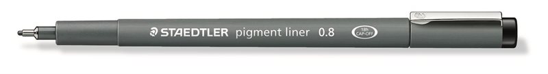 Fineliner pigment liner 0,8mm svart