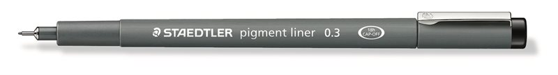 Fineliner pigment liner 0,3mm svart