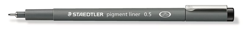 Fineliner pigment liner 0,5mm svart