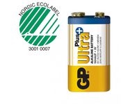 Batteri GP Ultra Plus 9V 6LF22 1/FP