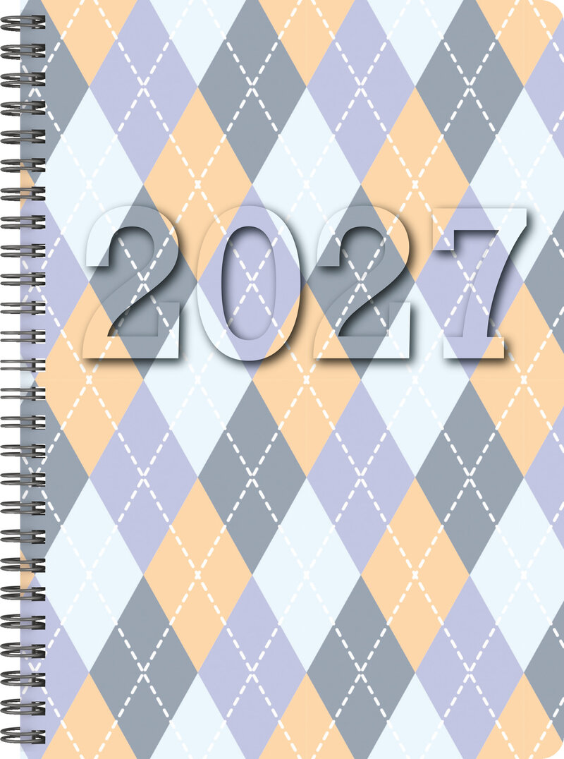 Designkalender - A5 Argyle 12 mån FSC