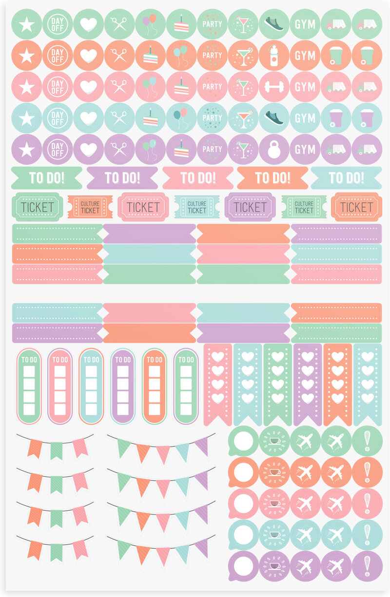 Kalender Stickers Mia 2-pack