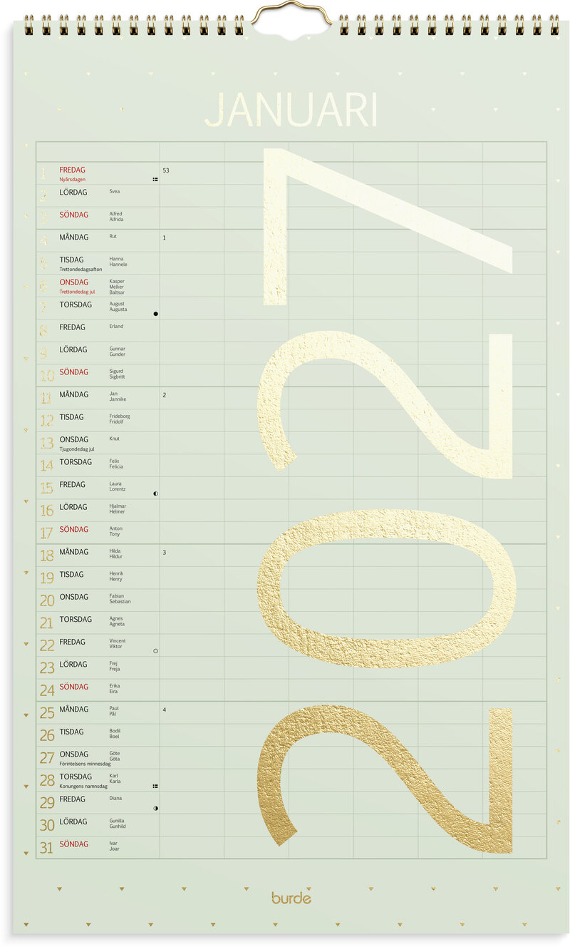 Familjekalender 2027 Color