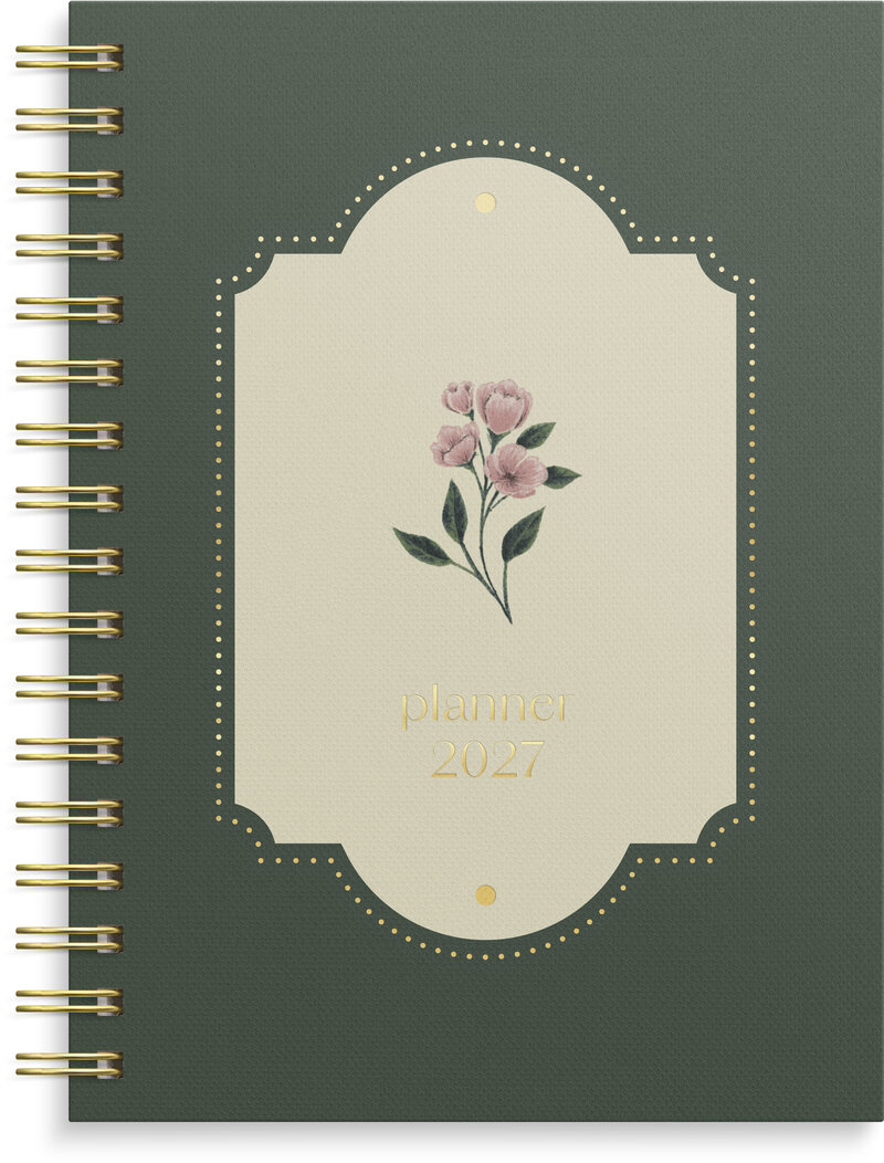 Kalender 2027 Weekly A6 Story blomma