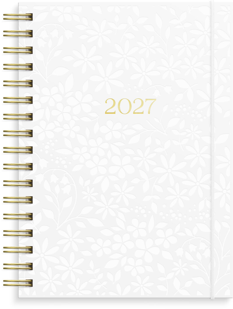 Kalender 2027 Weekly A6 White
