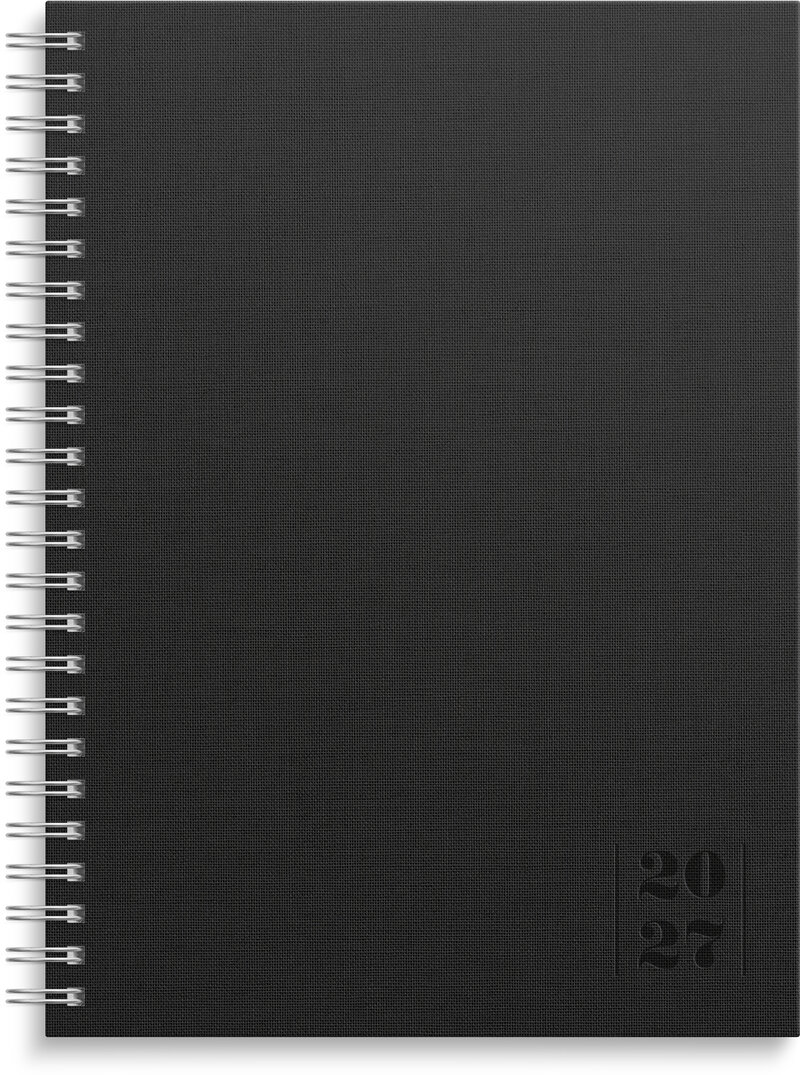 Kalender 2027 Business A5 Textile svart