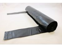 Plastsäck knyt LD 125L 50my svart 8/RL