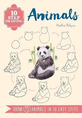 10 step drawing: animals - draw 75 animals in 10 easy steps
