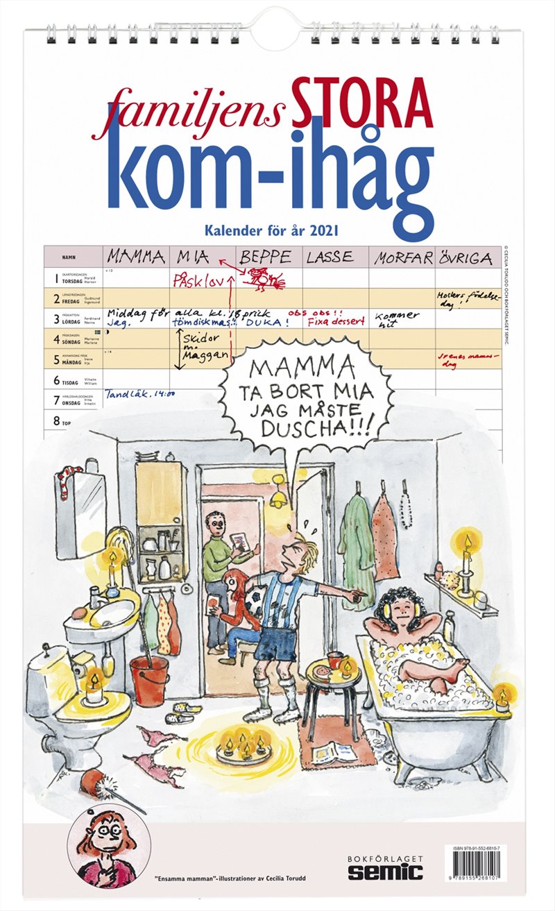 Familjens stora kom-ihåg-kalender 2021