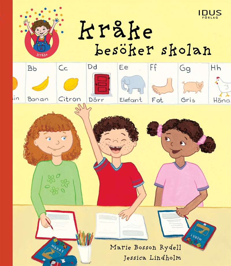 Kråke besöker skolan