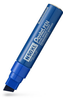 Märkpenna perm. PENTEL N50XL sned blå
