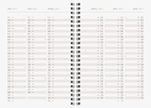Designkalender - A5 Argyle 12 mån FSC