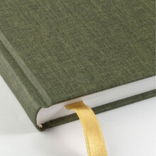 Gästbok Paperstyle Kvadrat Khaki green