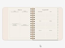 Elevkalender - Kalender Life Planner Flowers A5 26/27