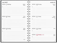 Kalender 2027 Leader svart plast