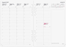 Business Systemkalender A5 2027 svart konstläder