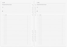 Business Systemkalender A5 2027 svart konstläder