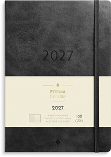 Stor Veckokalender Forma Deluxe 2027 svart