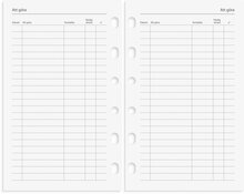 Kalender 2024 Compact Systemkal svart skinn