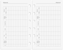 Kalender 2026 Compact Systemkal svart skinn