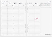 Kalender 2024 Business Systemkal svart konstläder