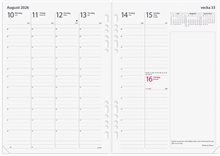 Kalender 2026 Business Systemkal svart konstläder