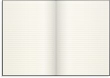 Anteckningsbok linnetextil A4 Linjerad mörkgrå