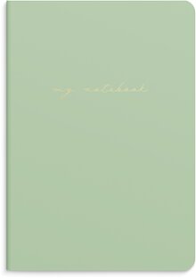 Notebook Green & Pattern 2 pack