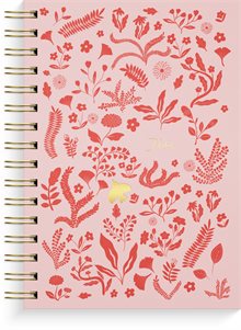 Anteckningsbok - Notebook - A5 Pink Botanical