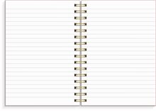 Anteckningsbok - Notebook - A5 Pink Botanical